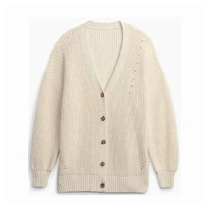 GAP Cream Cardigan Sweater